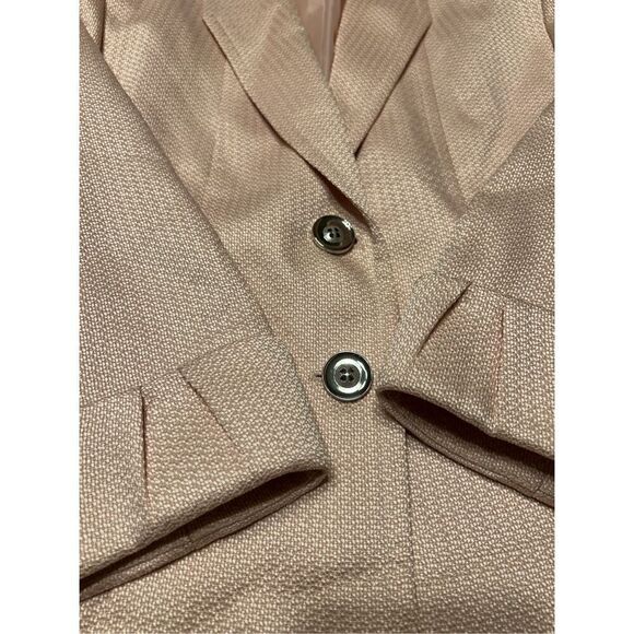 Tahari Women's Pink 2 Button Career Blazer Jacket Size 6P - Picture 4 of 8